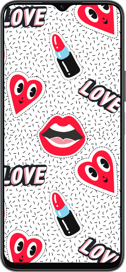 Силиконовый чехол Стикеры v3 для Huawei honor X6 - 5502u-3341 изображение 