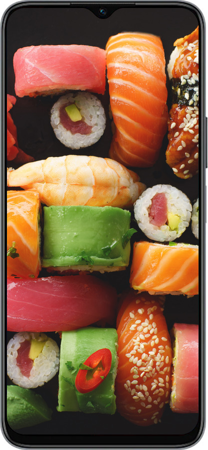 Силиконовый чехол Суши v2 для Huawei Honor X8 5G - 5539u-4149 изображение 