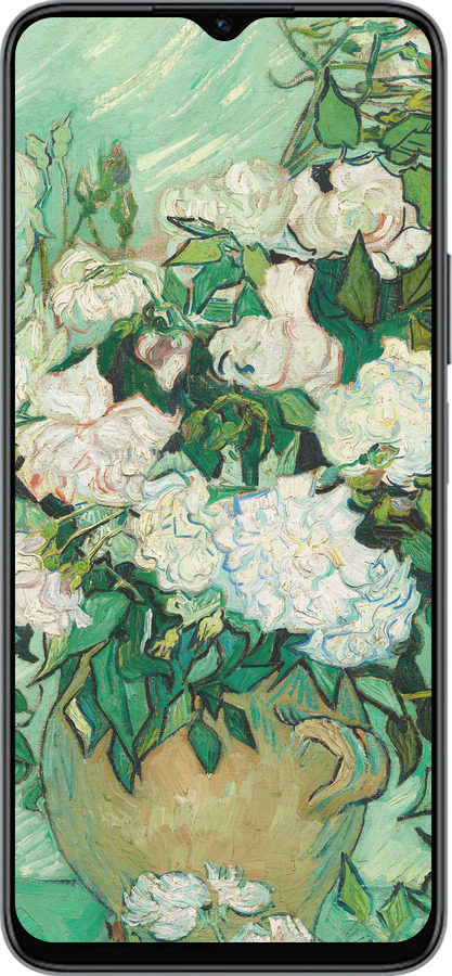 Силиконовый чехол Винсент Ван Гог. Ваза с розами для Huawei honor X6 - 5543u-3341 изображение 
