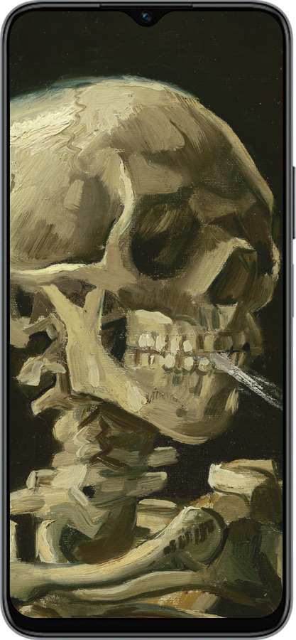 Силиконовый чехол Винсент Ван Гог. Череп для Huawei honor X6 - 5544u-3341 изображение 