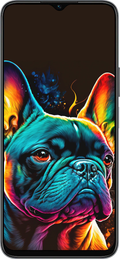 Силиконовый чехол Яркий бульдог для Huawei honor X6 - 5547u-3341 изображение 