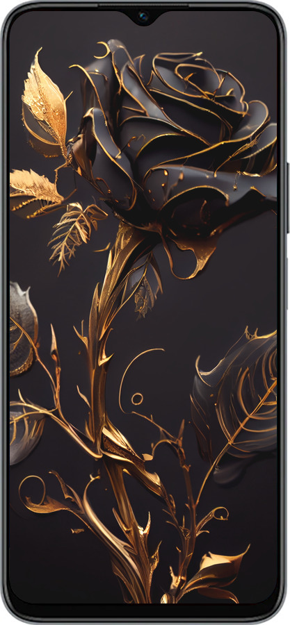 Силіконовий чехол Троянда 3 для Huawei Honor X8 5G - 5552u-4149 изображение 