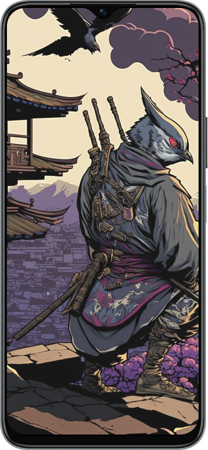 Силиконовый чехол Птица воин для Huawei honor X6 - 5587u-3341 изображение 