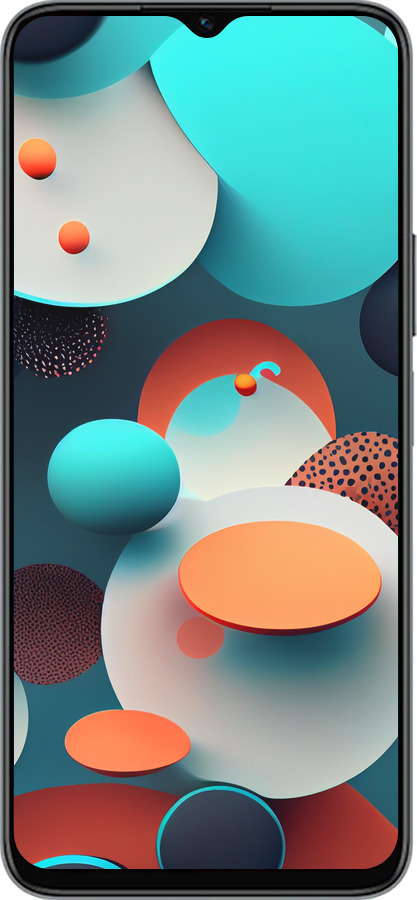 Силиконовый чехол Горошек абстракция для Huawei honor X6 - 5608u-3341 изображение 