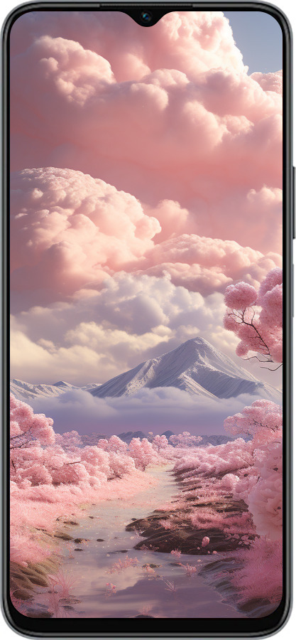 Силиконовый чехол Розовые облака для Huawei honor X6 - 5660u-3341 изображение 