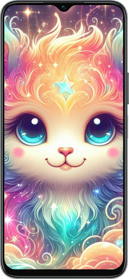 Силіконовий чехол Казкове кошеня для Huawei Honor X8 5G - 5813u-4149 изображение 