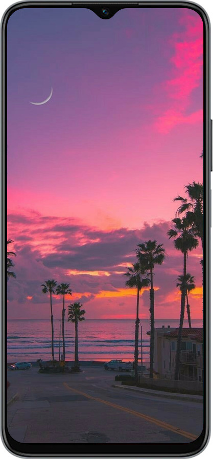 Силиконовый чехол Пальмы для Huawei honor X6 - 5873u-3341 изображение 