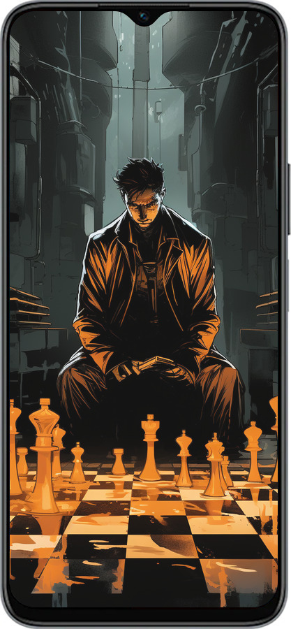 Силиконовый чехол Шахматы для Huawei honor X6 - 5951u-3341 изображение 