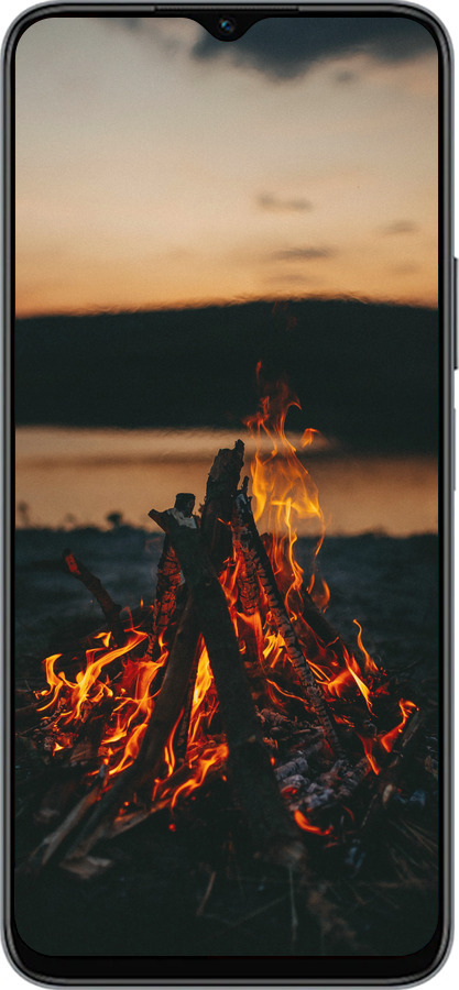 Силиконовый чехол Огонь для Huawei Honor X8 5G - 6021u-4149 изображение 