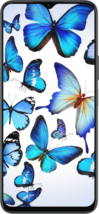 Силиконовый чехол Бабочки для Huawei Honor X8 5G - 6023u-4149 изображение 