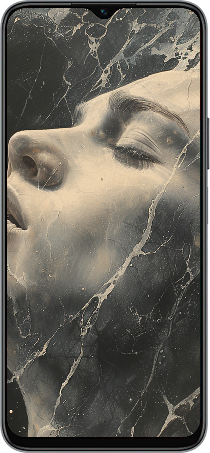 Силиконовый чехол Мраморная женщина для Huawei honor X6 - 6040u-3341 изображение 