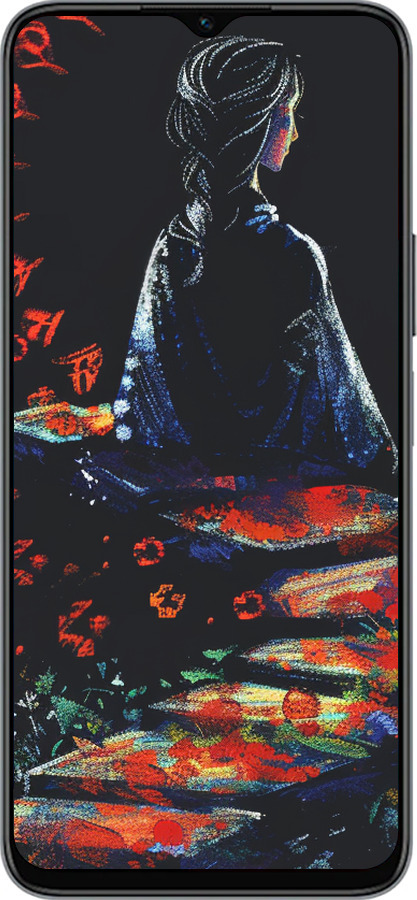 Силиконовый чехол Мечтательная девушка для Huawei honor X6 - 6042u-3341 изображение 