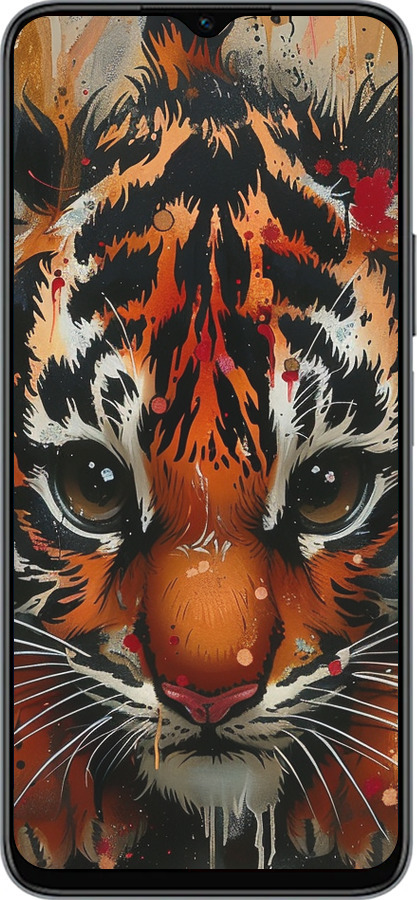 Силиконовый чехол Mini tiger для Huawei Honor X8 5G - 6052u-4149 изображение 