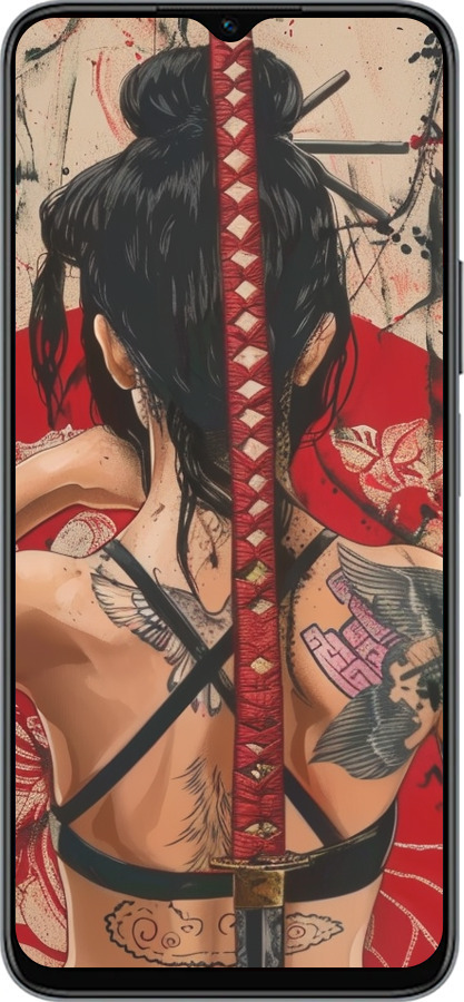 Силиконовый чехол Тайна катаны для Huawei honor X6 - 6074u-3341 изображение 