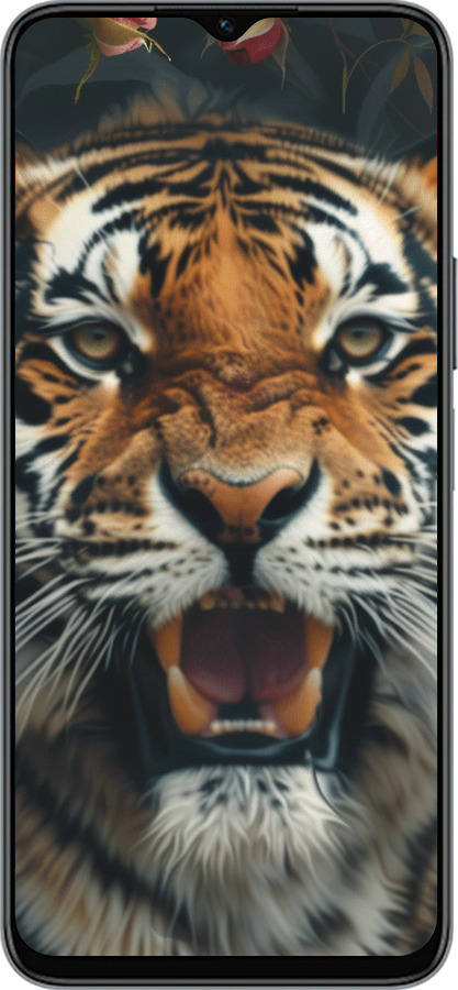 Силиконовый чехол Тигровое величие для Huawei honor X6 - 6080u-3341 изображение 