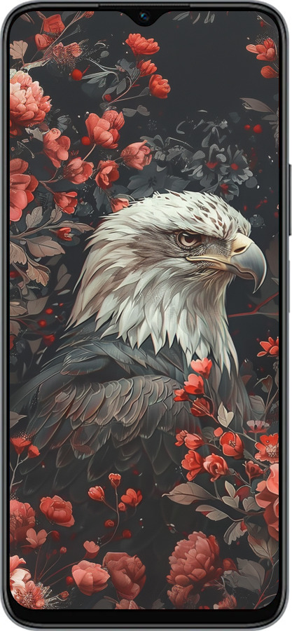 Силиконовый чехол Цветочный страж для Huawei honor X6 - 6102u-3341 изображение 