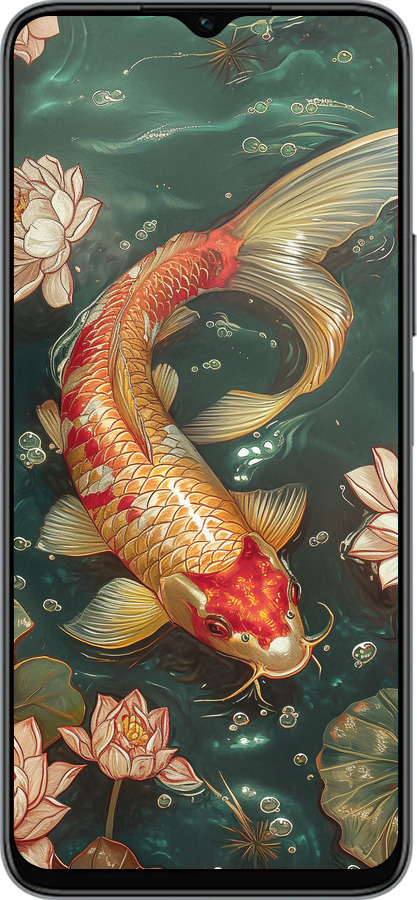 Силиконовый чехол Мелодия Лотоса для Huawei honor X6 - 6106u-3341 изображение 