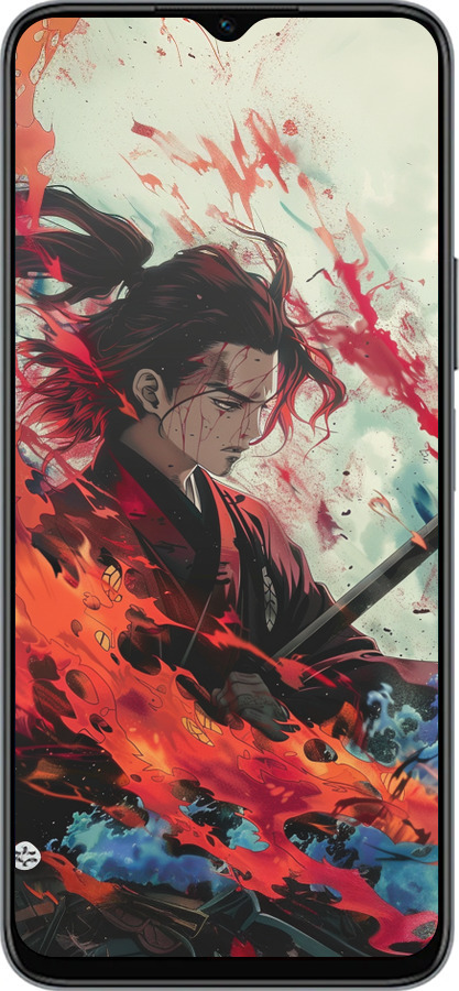 Силиконовый чехол Битва стихий для Huawei Honor X8 5G - 6110u-4149 изображение 