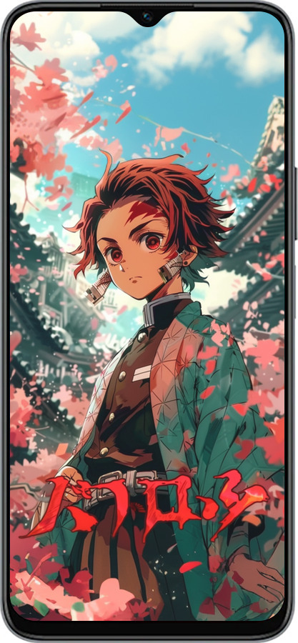 Силиконовый чехол Tanjiro Kamado для Huawei honor X6 - 6132u-3341 изображение 