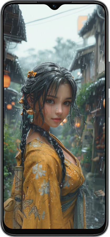 Силиконовый чехол Anime-girl для Huawei honor X6 - 6133u-3341 изображение 