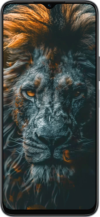 Силиконовый чехол Лев в сумерках для Huawei Honor X8 5G - 6154u-4149 изображение 