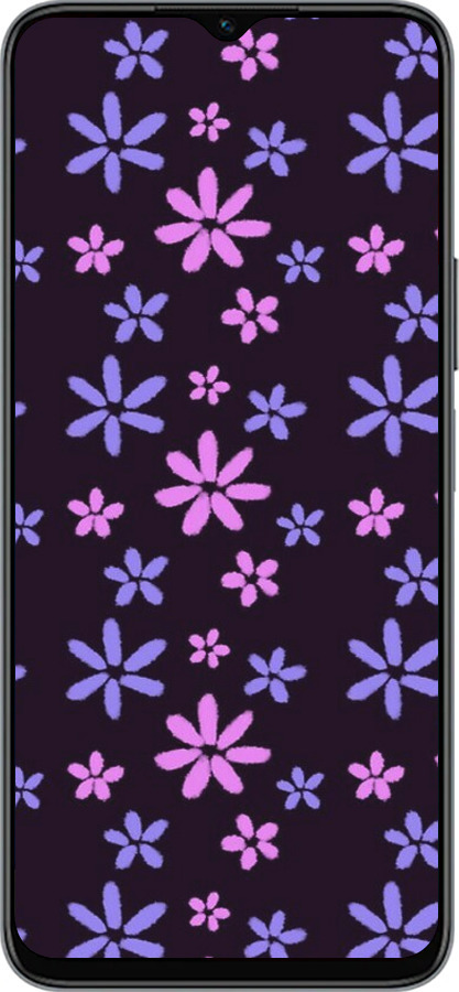 Силиконовый чехол с  цветами для Huawei Honor X8 5G - 6258u-4149 изображение 