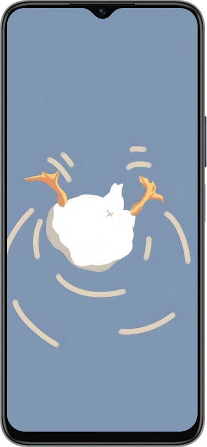 Силиконовый чехол Гусь ныряет для Huawei honor X6 - 6275u-3341 изображение 