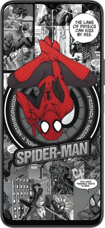 Силиконовый чехол Человек паук для Huawei honor X6 - 6279u-3341 изображение 