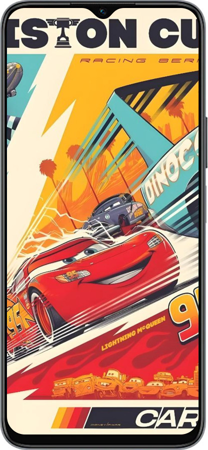 Силиконовый чехол Тачки для Huawei honor X6 - 6288u-3341 изображение 