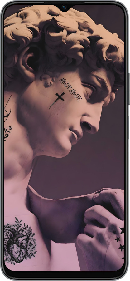 Силіконовий чехол Давид для Huawei Honor X8 5G - 6302u-4149 изображение 