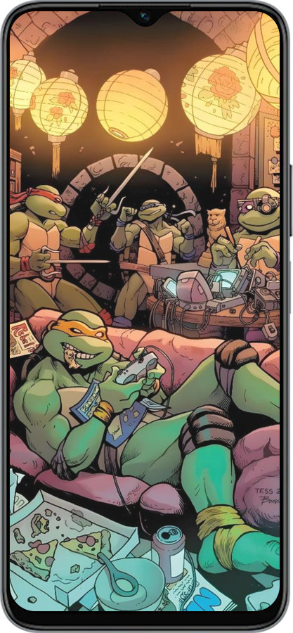 Силиконовый чехол Черепашки нинзя для Huawei honor X6 - 6346u-3341 изображение 