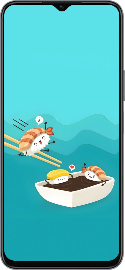 Силиконовый чехол Суши для Huawei honor X6 - 6354u-3341 изображение 