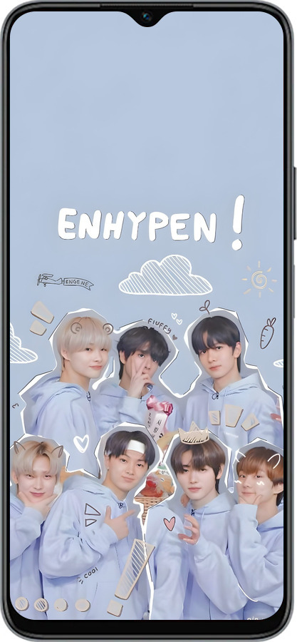 Силиконовый чехол Энхайпен для Huawei honor X6 - 6362u-3341 изображение 