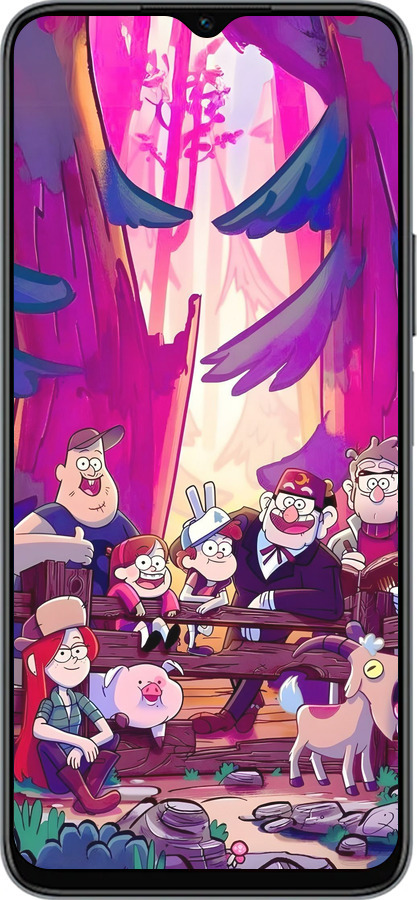 Силиконовый чехол Гравити Фолз для Huawei honor X6 - 6365u-3341 изображение 