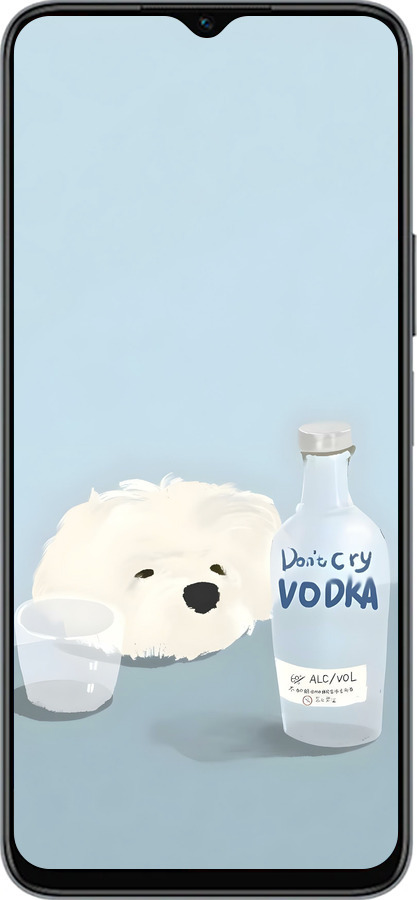 Силиконовый чехол Пес водка для Huawei honor X6 - 6368u-3341 изображение 