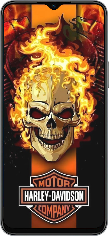 Силіконовий чехол Харлей девидсон для Huawei honor X6 - 6370u-3341 изображение 