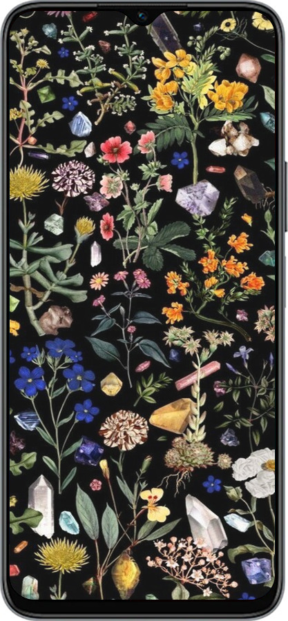 Силиконовый чехол С цветами для Huawei honor X6 - 6422u-3341 изображение 