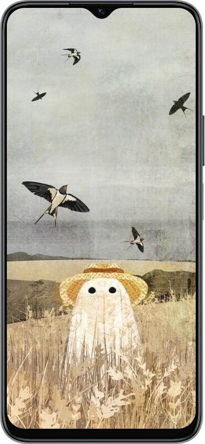 Силиконовый чехол Призрак в поле для Huawei honor X6 - 6427u-3341 изображение 