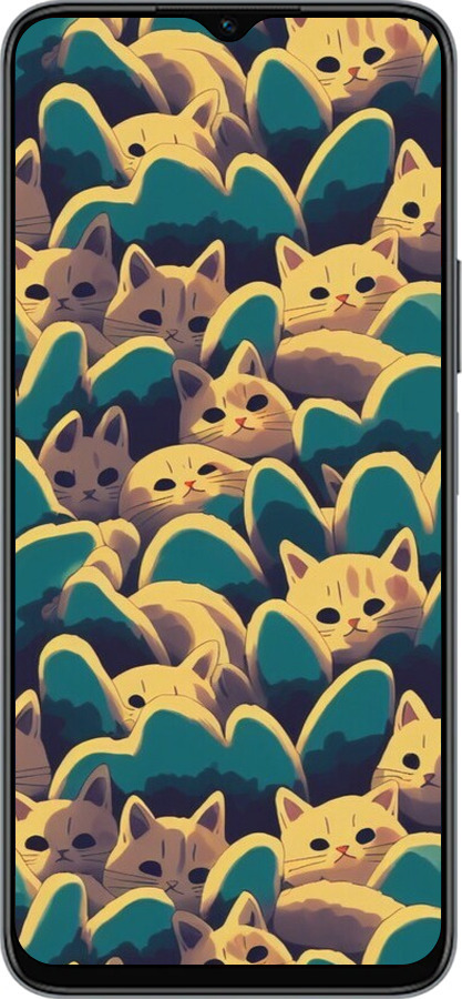 Силиконовый чехол С изображением кошек для Huawei honor X6 - 6429u-3341 изображение 