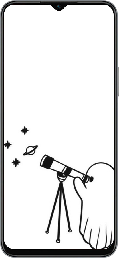 Силиконовый чехол Привидение астроном для Huawei honor X6 - 6444u-3341 изображение 