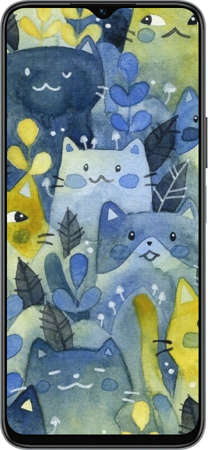 Силиконовый чехол С изображением кошачьего леса для Huawei honor X6 - 6447u-3341 изображение 