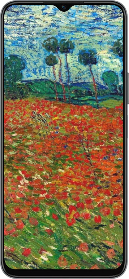 Силиконовый чехол Винсент Ван Гог-Маковое поле для Huawei honor X6 - 6466u-3341 изображение 