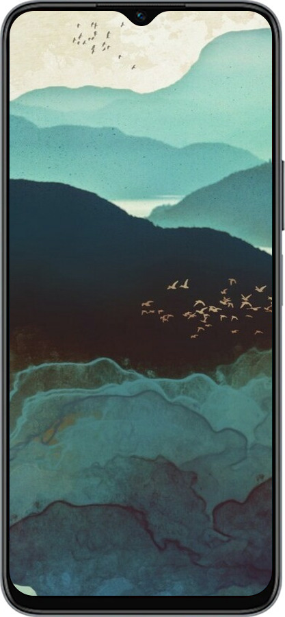 Силиконовый чехол С изображением гор Индиго для Huawei honor X6 - 6484u-3341 изображение 