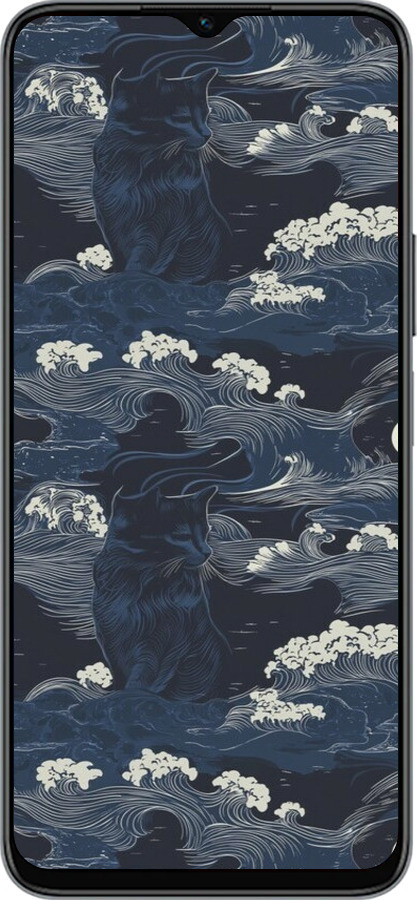 Силиконовый чехол Морская тематика в стиле арт-деко для Huawei honor X6 - 6520u-3341 изображение 