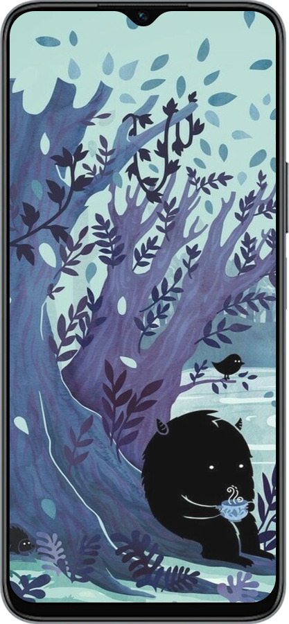 Силиконовый чехол Арт принт Тихое место чая для Huawei honor X6 - 6544u-3341 изображение 