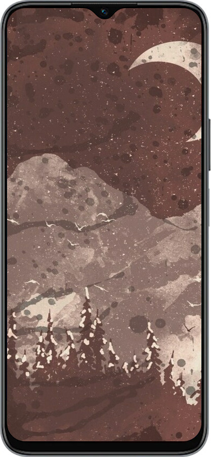 Силиконовый чехол С изображением лунного пейзажа в ночном лесу для Huawei honor X6 - 6546u-3341 изображение 