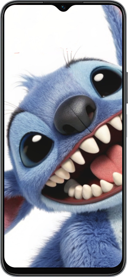 Силиконовый чехол Стич для Huawei Honor X8 5G - 6684u-4149 изображение 