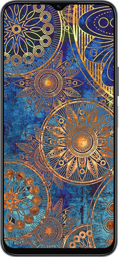 Силіконовий чехол Золотий візерунок для Huawei Honor X8 5G - 678u-4149 изображение 