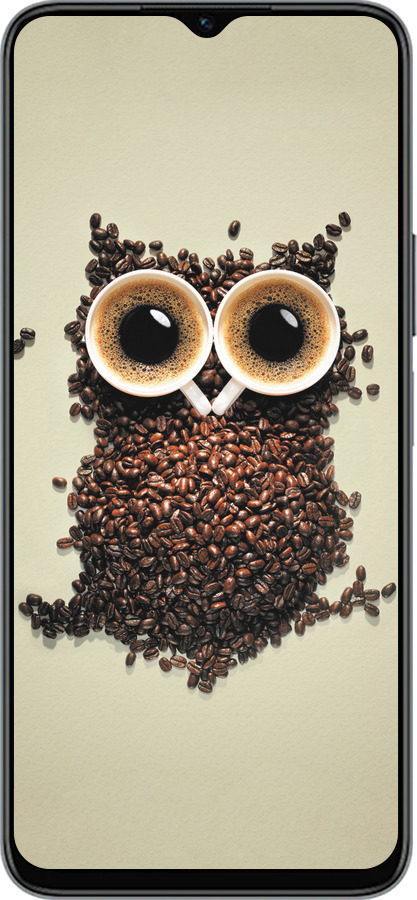 Силиконовый чехол Сова из кофе для Huawei honor X6 - 777u-3341 изображение 