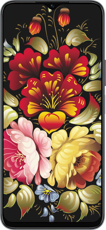 Силиконовый чехол Хохлома 6 для Huawei Honor X8 5G - 829u-4149 изображение 